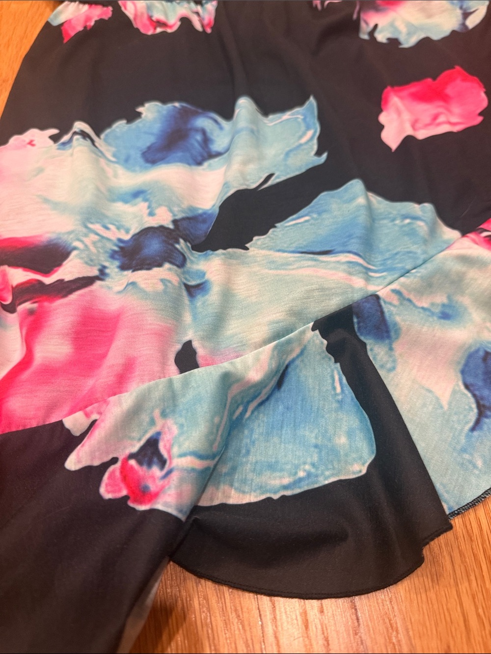 Floral Ruffle Wrap Dress - Picture 2 of 5
